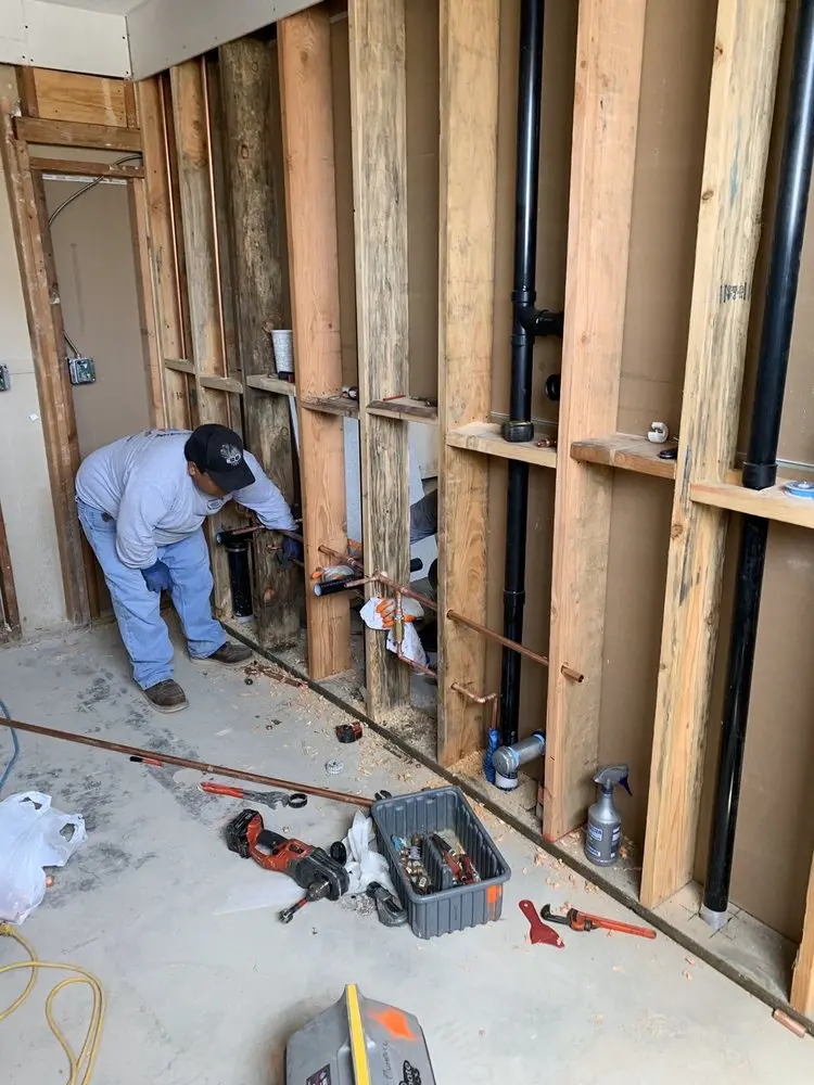 Commercial rough-in plumbing for Water Heater Replacement in Hoadly
